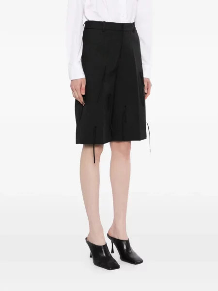 Szorty Jnby z frędzli w kształcie litery A szare