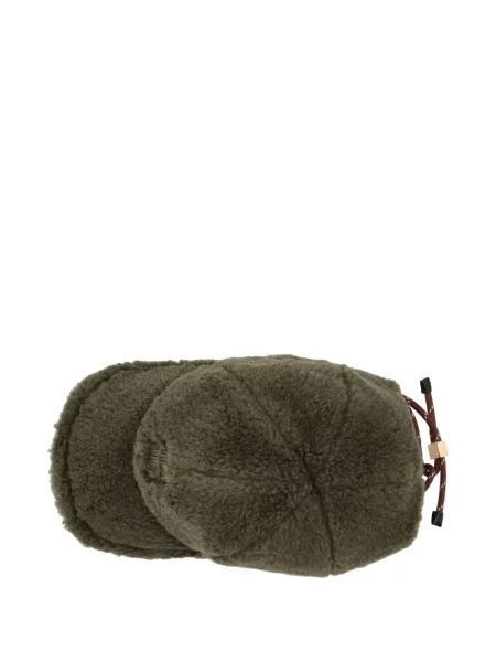 Șapcă Miu Miu din fleece verde