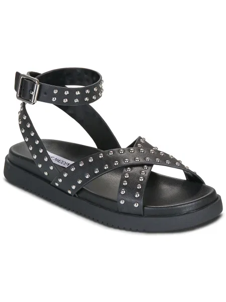 Kožené sandále Steve Madden čierna