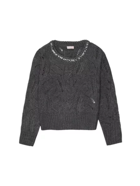 Sweter Liu Jo wełniany szary