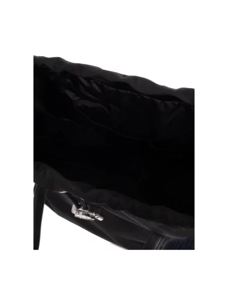 Torebka Moncler ze sznurkiem czarna