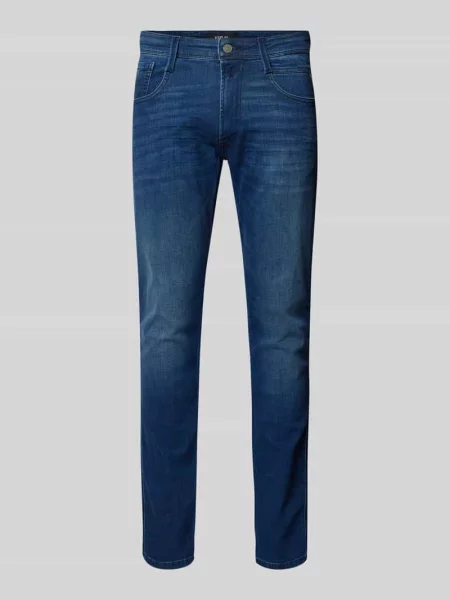 Jeansy o kroju slim fit z 5 model ‘ANBASS’ Replay granatowe