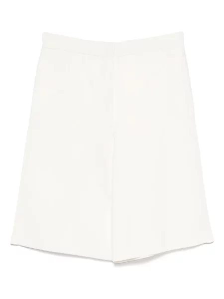 Pantaloni scurți Toteme tricotate alb