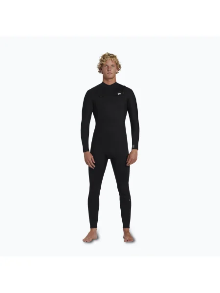Мъжки неопренов костюм за плуване Billabong mm Foil Chest Zip GBS black черно