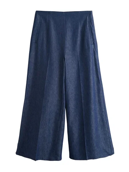 Next Pantaloni cu dungă denim albastru