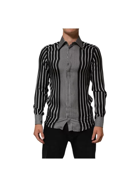 Koszula Dolce And Gabbana garniturowa czarna