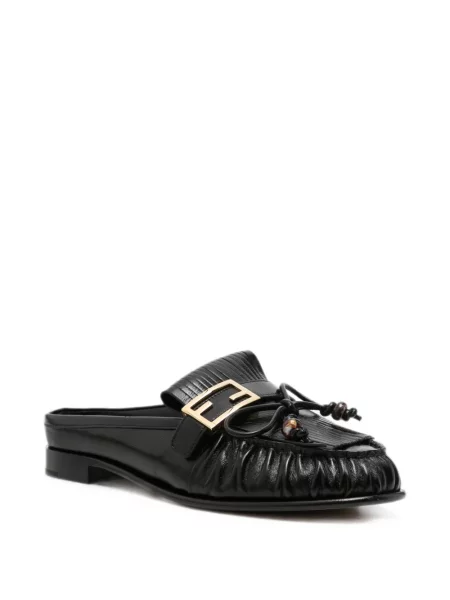 Мюли Fendi с ресни черно