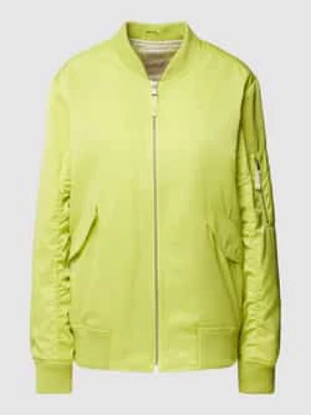 Bomberka z prążkowanymi wykończeniami Smith And Soul żółty