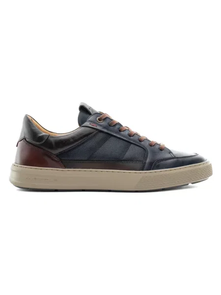 Sneakersy Ambitious skórzane niebieskie