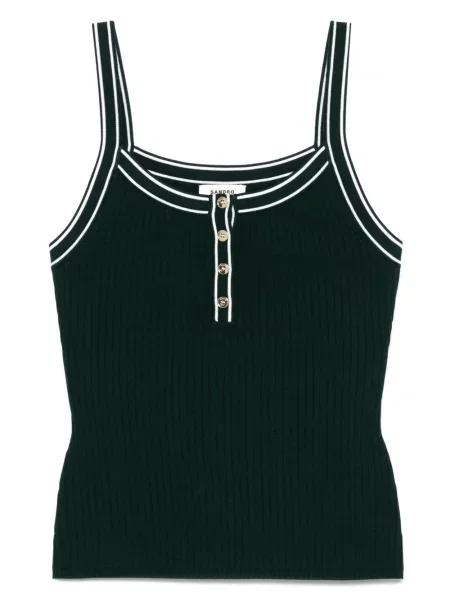 Top Sandro cu dungi verde