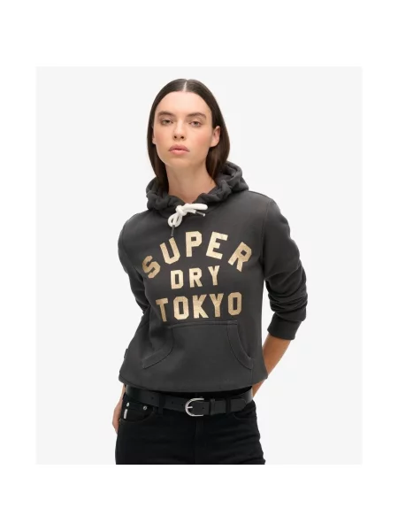 Bluza Superdry z logo czarna