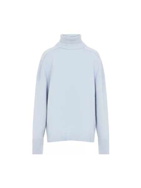 Sweter z golfem Carven z kaszmiru niebieski