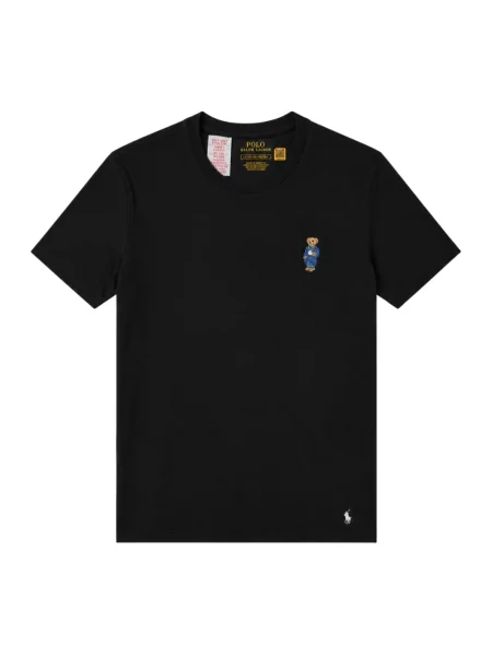 Dzianinowa koszulka polo Polo Ralph Lauren czarna