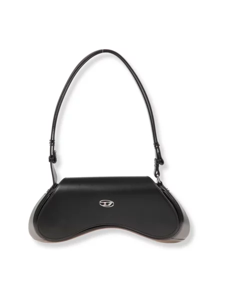Torebka crossbody Diesel skórzana czarna