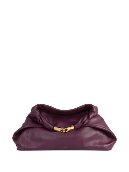 Geantă Balmain din piele violet