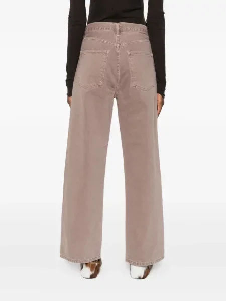 Pantaloni Agolde cu 5 buzunare maro