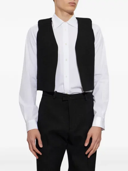 Vestă Jil Sander de lână negru