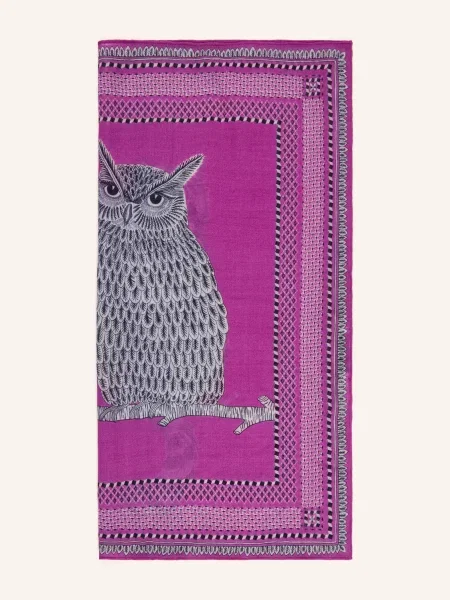 Inoui Editions Chusta Chouette lila szara