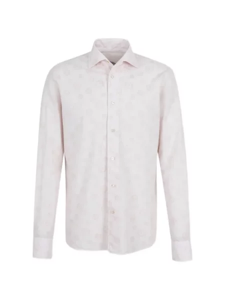 Cămașă Vincenzo Di Ruggiero cu model floral din jacard roz