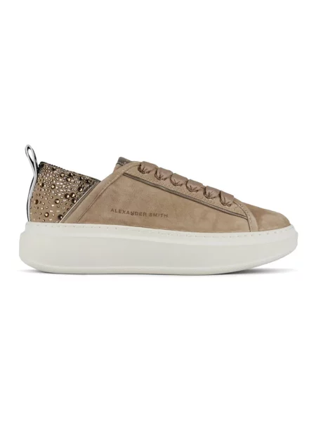 Sneakersy Alexander Smith skórzane brązowe
