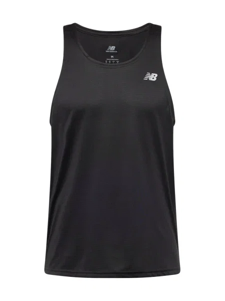New balance Tricou funcțional Essentials Singlet / alb negru