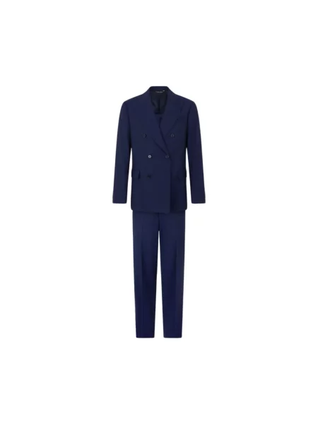 Garnitur Brooks Brothers wełniany dwurzędowy niebieski