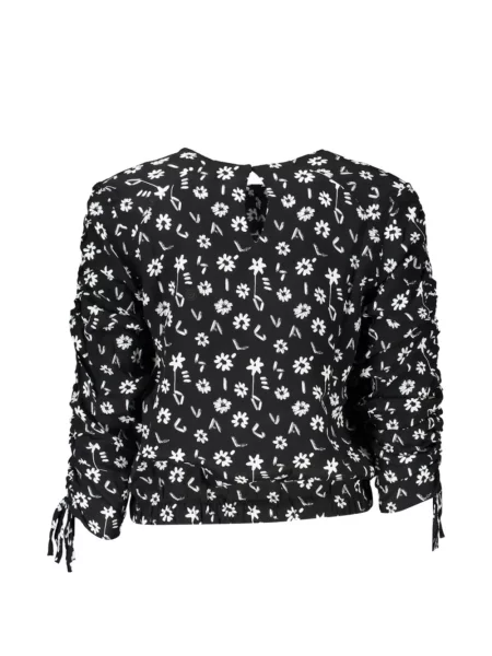 Bluză Desigual cu model floral cu imagine negru