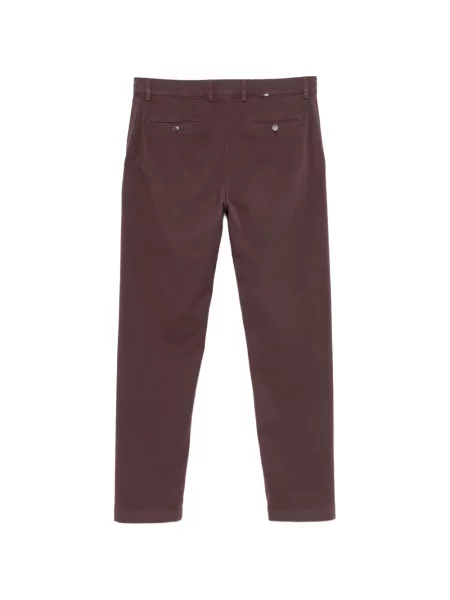 Pantaloni Canali din țesătură twill violet