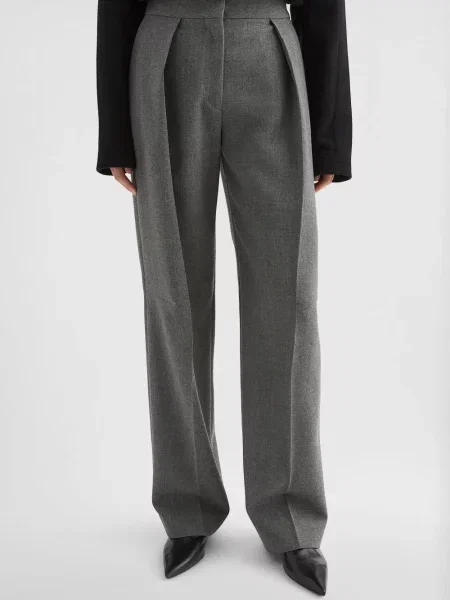 Pantaloni Jil Sander plisate gri