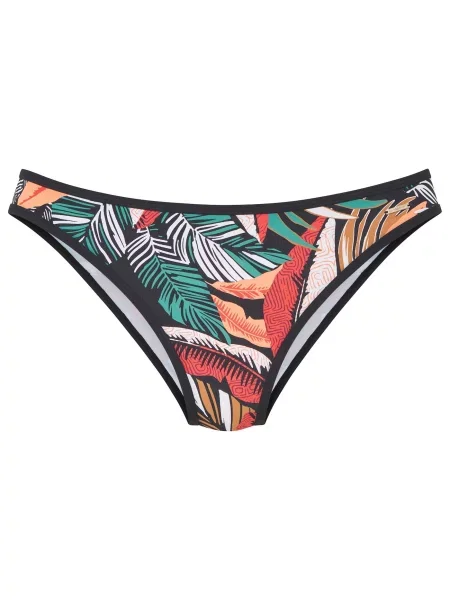 SUNSEEKER Slip costum de baie verde jad / portocaliu / roșu negru