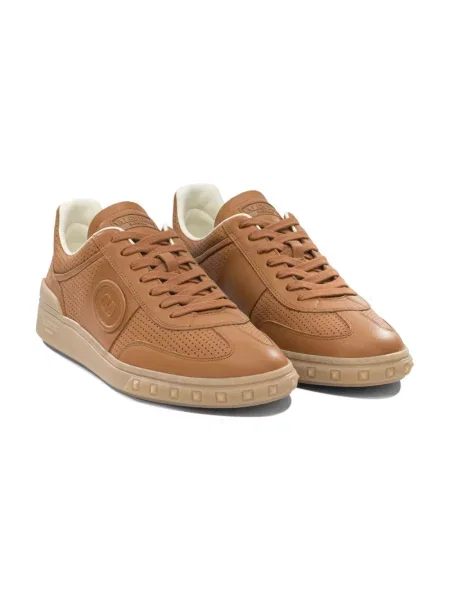 Sneakersy Valentino Garavani skórzane brązowe