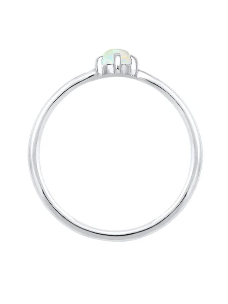 ELLI Inele Opal argintiu / perlat alb