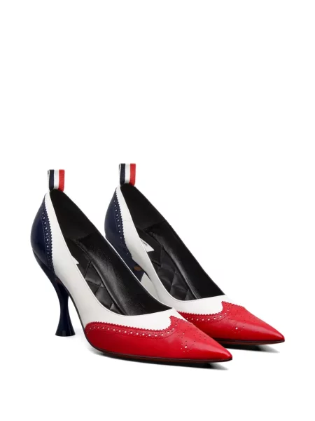 Pantofi cu toc Thom Browne din piele alb
