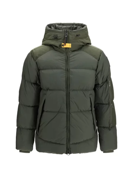Geacă cu puf Parajumpers cu glugă verde