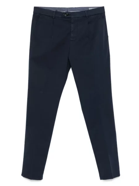 Pantaloni chino Brunello Cucinelli plisate albastru