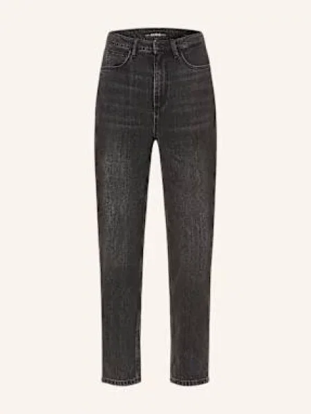 Guess Jeansy Mom schwarz czarne