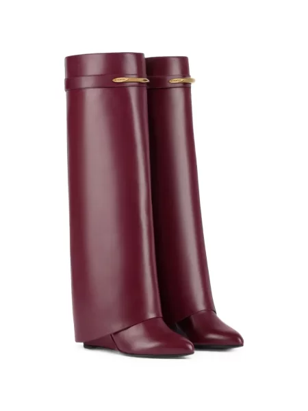 Botine Givenchy din piele roșu