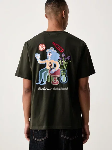 Les Deux tricou pentru bărbați din verde