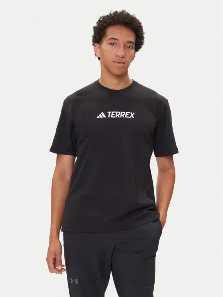 Adidas Marškinėliai Terrex Classic Logo Regular Fit juoda