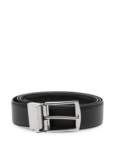 Cu centură reversibil curea Giorgio Armani cu cataramă negru
