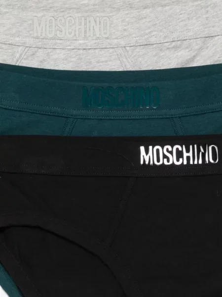 Chiloți multipac Moschino cu imagine gri