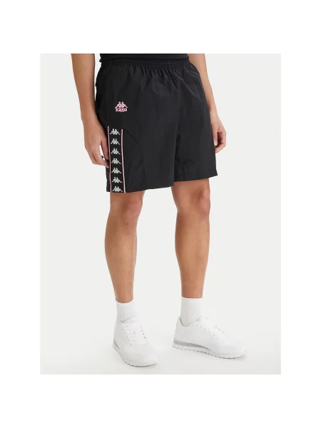 Kappa Αθλητικό σορτς Comfort Fit μαύρο