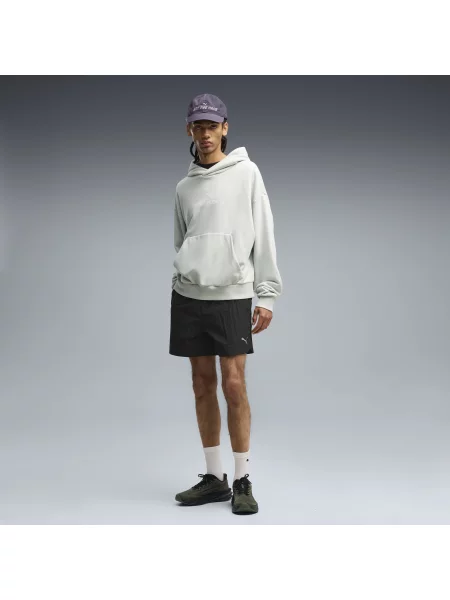 PUMA szorty z tkaniny Run Culture Collective T7 o luźnym kroju Odzież S czarny