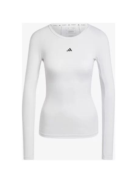 Koszulka z długim rękawem adidas TechFit Training M biała