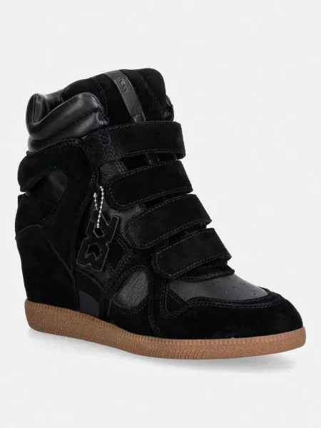Nokwol EDEN sneakers pentru femei din piele întoarsă negru