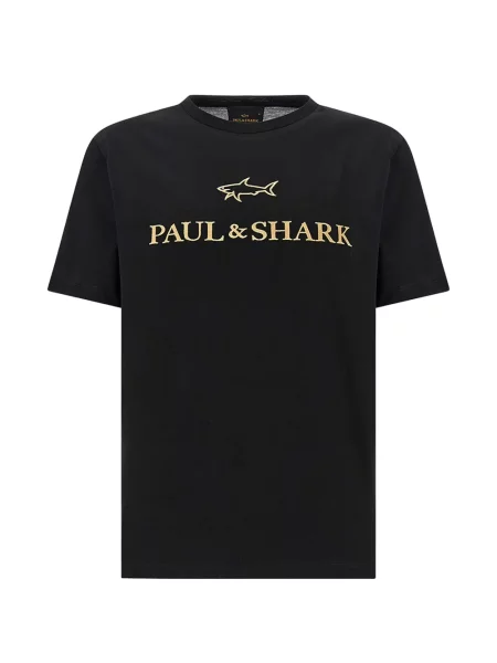 Tricou Paul & Shark cu broderie negru