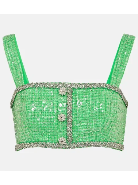 Cropp top Self-portrait verde