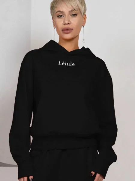 Женское худи с капюшоном чорна