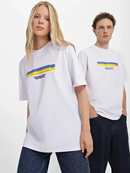 INTERTOP Футболка Унісекс Без підкладки білий