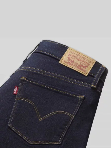 Jeansy z szerokimi nogawkami z mieszanki bawełny 5 kieszeni Levi's® 300 granatowe